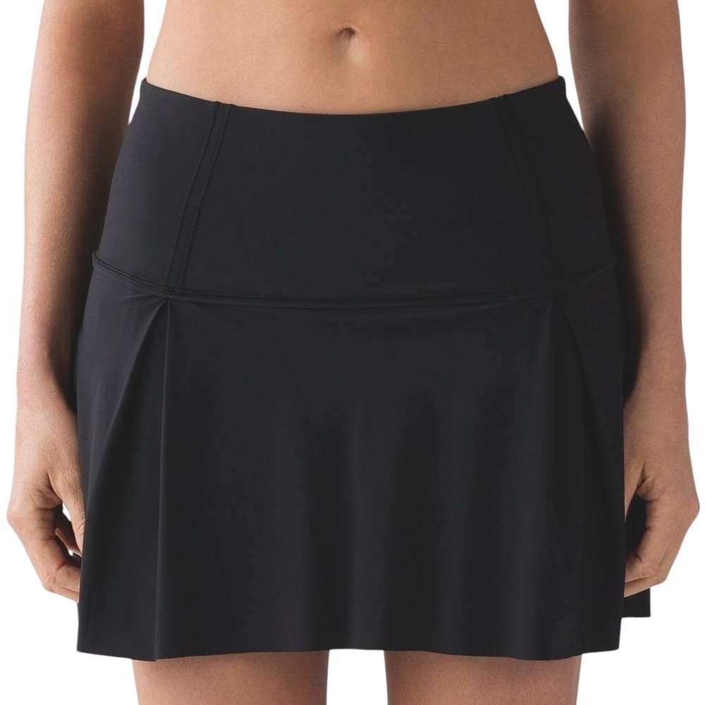 Lululemon Lost In Pace Skirt Black Sz 8